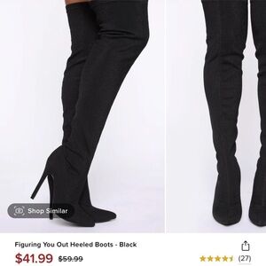 Fashion Nova Figuring You Out Heeled Boots